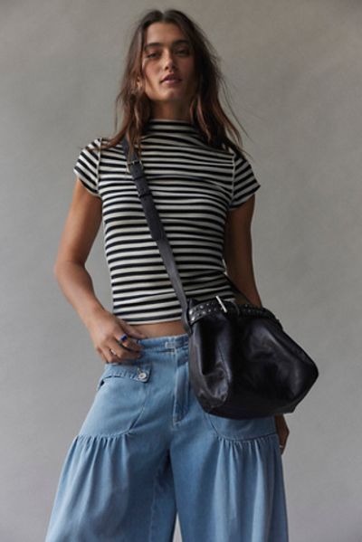 Free People Embellished Belt Bucket Bag