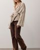 Free People Enlaced Cable Knit Wrap Cardi - 4
