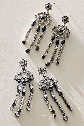 Free People Evening Sparkle Dangle Earrings