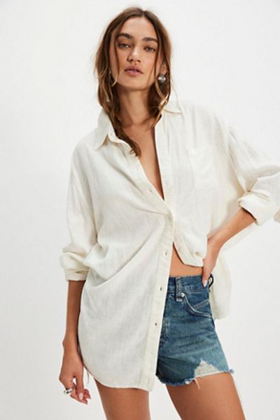 Free People Everyday Linen Shirt