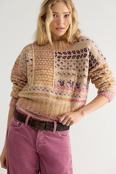 Free People Fable Patchwork Pullover