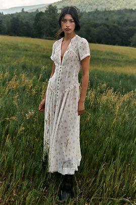 Free People Falling Petals Maxi Dress