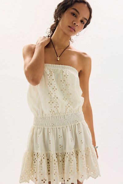 Free People FP One Camille Eyelet Mini Dress