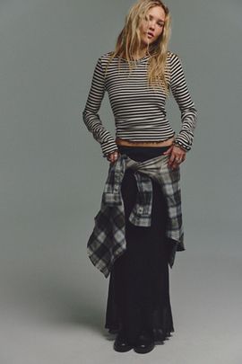 Free People FP One Chloe Solid Maxi Skirt
