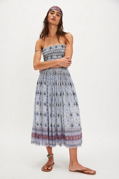 Free People FP One Ravenna Printed Convertible Maxi Skirt