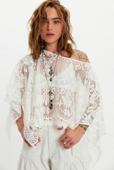 Free People FP x Malai Lace Poncho