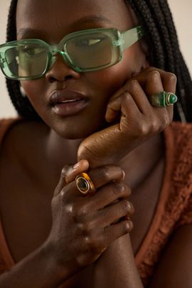 Free People Frankie Rectangle Sunglasses