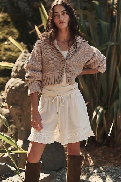 Free People free-est Estelle Cropped Cardi