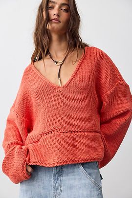Free People free-est Formentera Cotton Sweater