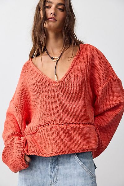 Free People free-est Formentera Cotton Sweater