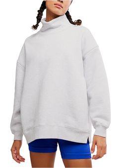 Free People Free People A Cut Above Mock Neck Sweatshirt