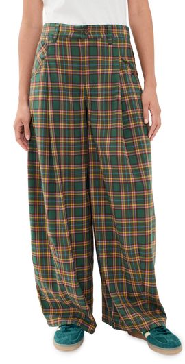 Free People Free People About It Baggy Trousers Green Combo