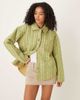 Free People Free People Alexie quilted jacket in olive-White - 1