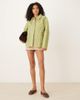 Free People Free People Alexie quilted jacket in olive-White - 2