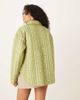 Free People Free People Alexie quilted jacket in olive-White - 3