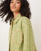 Free People Free People Alexie quilted jacket in olive-White - 4