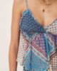 Free People Free People alix paisley print floaty cami top in ocean blue - 4