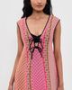 Free People Free People Amalfi Twist Mini Dress Pink Pop Combo - 2