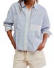 Free People Free People Annie Striped Babydoll Shirt - 1