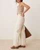 Free People Free People aster straight leg jeans in ecru-White - 3