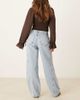 Free People Free People aster straight leg jeans in light wash blue - 3