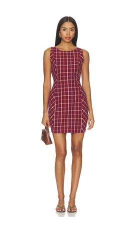 Free People Free People Atlas Plaid Mini Dress
