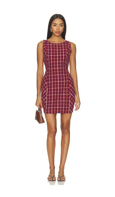 Free People Free People Atlas Plaid Mini Dress