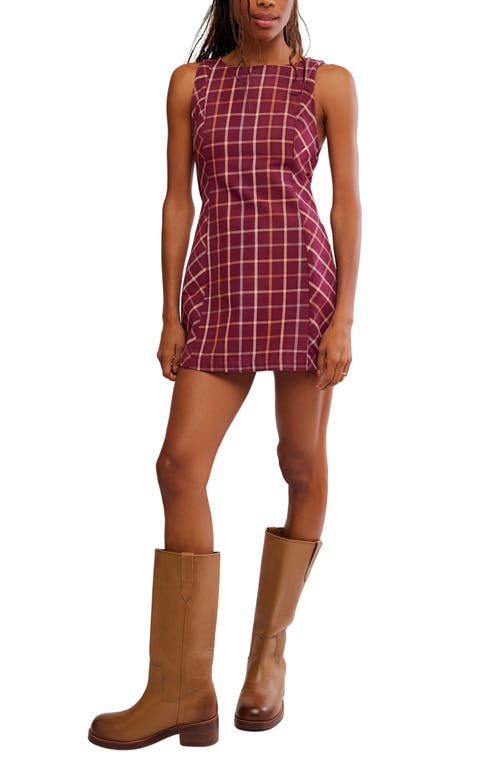 Free People Free People Atlas Plaid Minidress