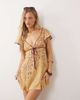 Free People Free People backroads flippy mini dress in dandelion floral-Multi - 1