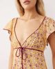 Free People Free People backroads flippy mini dress in dandelion floral-Multi - 4