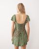 Free People Free People backroads flippy mini dress in green floral - 4
