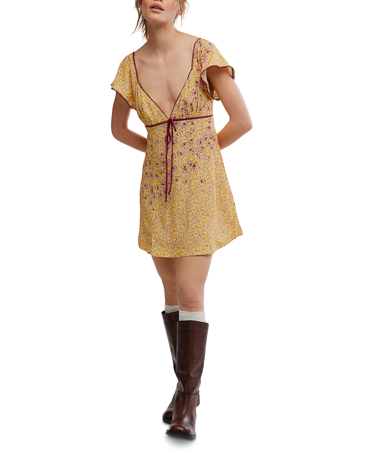 mini button front dress Button Front Belted MINI Dress