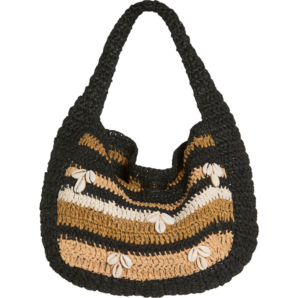 Free People Free People Belize Shell Raffia Shoulder Bag