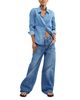 Free People Free People Benny Cotton Slim Denim Shirt - 2