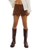 Free People Free People Best Behavior Faux Suede Studded Shorts - 1