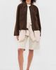 Free People Free People Blair Vegan Suede Sierra Jacket Chocolate Torte - 5