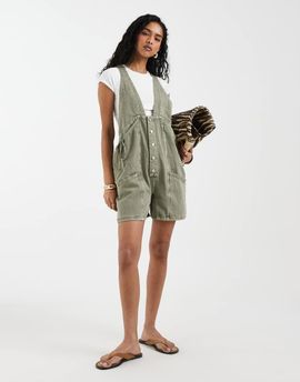 Free People Free People bonanza one piece overalls in laurel canyon-Green
