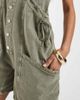 Free People Free People bonanza one piece overalls in laurel canyon-Green - 3