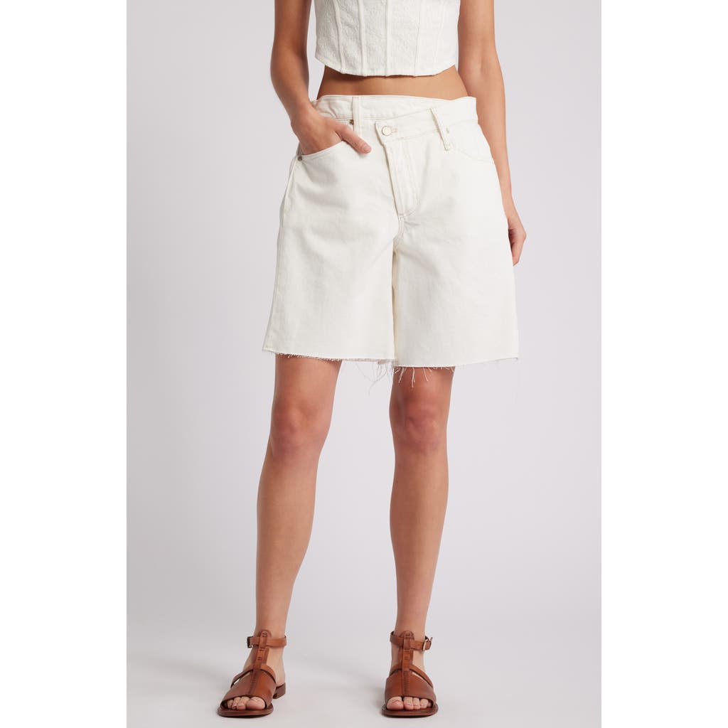 Free People Free People Boomerang Long Denim Shorts