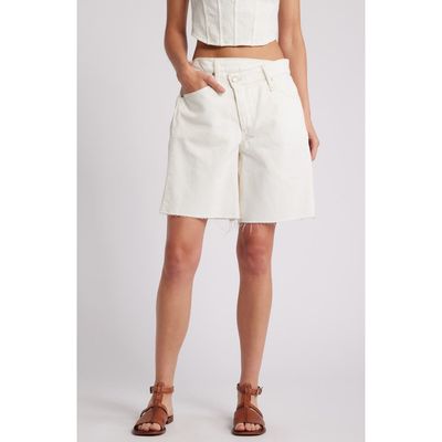 Free People Free People Boomerang Long Denim Shorts