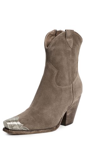 Free People Free People Brayden Western Boots Taupe Suede
