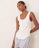 Free People Free People bryson henley tank top in white - 1