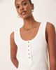 Free People Free People bryson henley tank top in white - 2