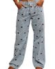 Free People Free People Bugged Out Railroad Stripe Straight Leg Jeans - 1