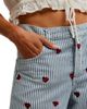 Free People Free People Bugged Out Railroad Stripe Straight Leg Jeans - 4