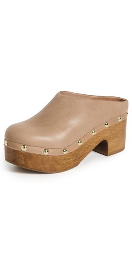 Free People Free People Calli Clogs Tan Leather