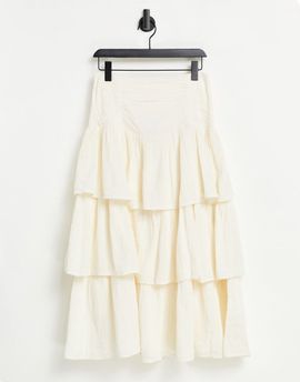 Free People Free People cant stop the spring tiered midi skirt-Multi