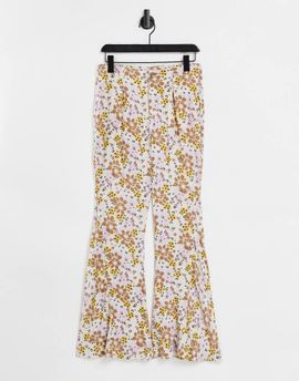 Free People Free People can't take my eyes flares in retro floral-Multi