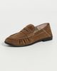 Free People Free People Carry On Suede Loafers Tobacco Oiled Suede - 2