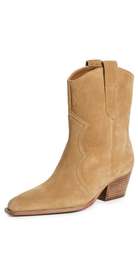 Free People Free People Cat Nap Cowboy Boots Camel Suede